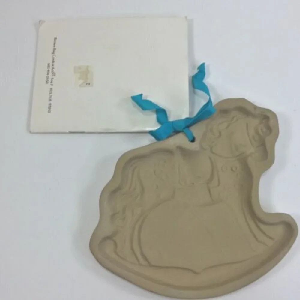 Brown Bag Cookie Art Rocking Horse Mold 1984 Unused‎ with Recipe Book Vintage
